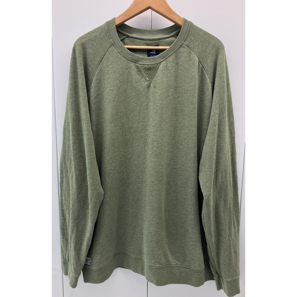 Johnnie-O Sweatshirt Mens 2XL Evergreen Heathered Pamilico Crewneck Pullover